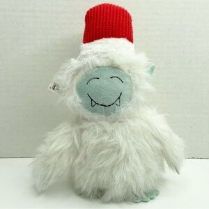 Snow Yeti Plush Santa Hat Ganz Midwest Gift Plush Weighted Christmas Plush
